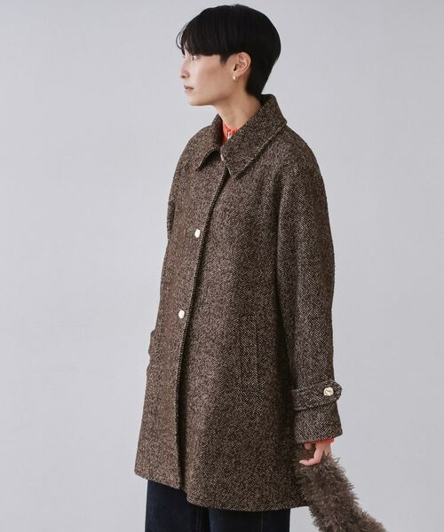 OPAQUE.CLIP / オペーク ドット クリップ ステンカラーコート | ヘリンボーンステンカラーコート | 詳細5