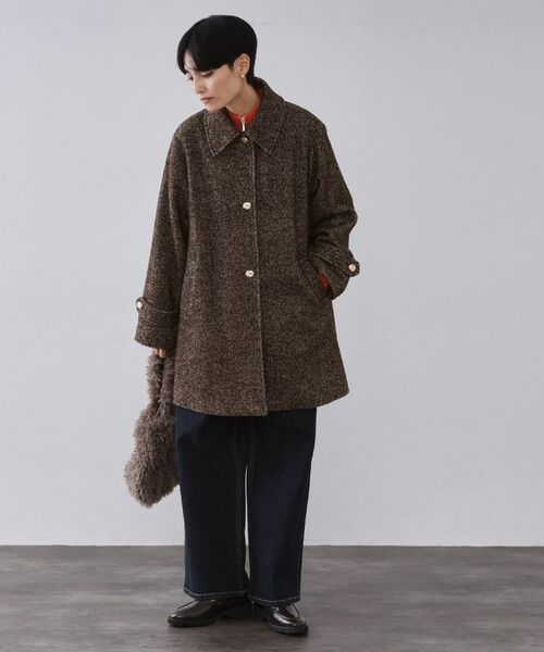 OPAQUE.CLIP / オペーク ドット クリップ ステンカラーコート | ヘリンボーンステンカラーコート | 詳細6