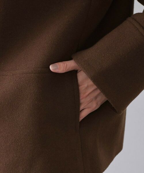 OPAQUE.CLIP / オペーク ドット クリップ その他アウター | ウールライクメルトン ノーカラーコート【洗濯機OK】 | 詳細22