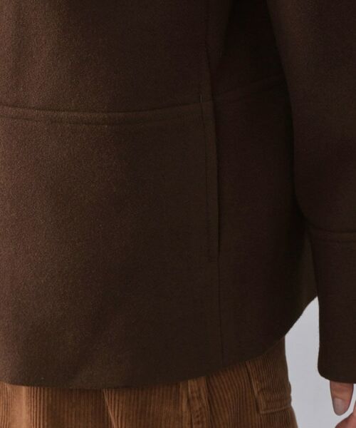 OPAQUE.CLIP / オペーク ドット クリップ その他アウター | ウールライクメルトン ノーカラーコート【洗濯機OK】 | 詳細23