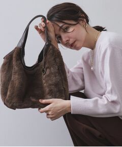 OPAQUE.CLIP / オペーク ドット クリップ トートバッグ | 【フェイクファー／キルティング】くり手ミドルトートバッグ