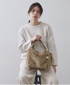 OPAQUE.CLIP / オペーク ドット クリップ トートバッグ | 【フェイクファー／キルティング】くり手ミドルトートバッグ