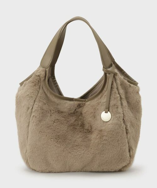 OPAQUE.CLIP / オペーク ドット クリップ トートバッグ | 【フェイクファー／キルティング】くり手ミドルトートバッグ | 詳細12