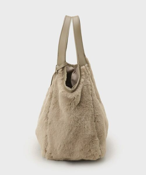 OPAQUE.CLIP / オペーク ドット クリップ トートバッグ | 【フェイクファー／キルティング】くり手ミドルトートバッグ | 詳細13