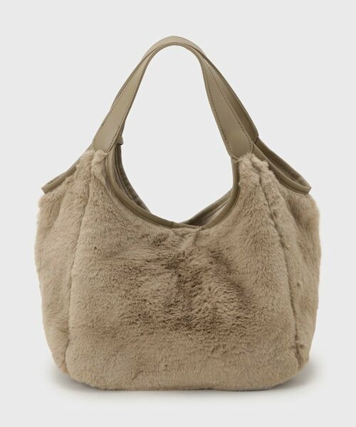 OPAQUE.CLIP / オペーク ドット クリップ トートバッグ | 【フェイクファー／キルティング】くり手ミドルトートバッグ | 詳細14