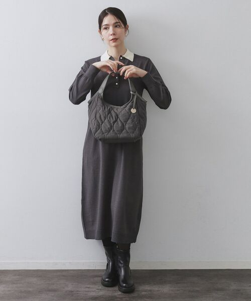 OPAQUE.CLIP / オペーク ドット クリップ トートバッグ | 【フェイクファー／キルティング】くり手ミドルトートバッグ | 詳細2