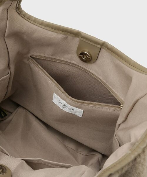 OPAQUE.CLIP / オペーク ドット クリップ トートバッグ | 【フェイクファー／キルティング】くり手ミドルトートバッグ | 詳細21