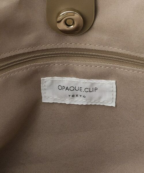 OPAQUE.CLIP / オペーク ドット クリップ トートバッグ | 【フェイクファー／キルティング】くり手ミドルトートバッグ | 詳細24
