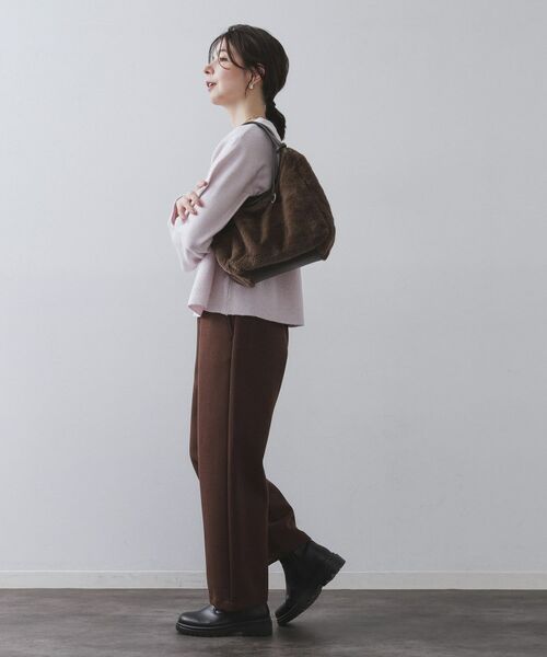 OPAQUE.CLIP / オペーク ドット クリップ トートバッグ | 【フェイクファー／キルティング】くり手ミドルトートバッグ | 詳細5