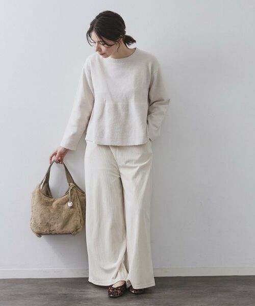 OPAQUE.CLIP / オペーク ドット クリップ トートバッグ | 【フェイクファー／キルティング】くり手ミドルトートバッグ | 詳細8