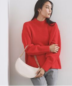 OPAQUE.CLIP / オペーク ドット クリップ ハンドバッグ | 【2WAY】オイル調合皮チェーンハンドルムーンミドルバッグ