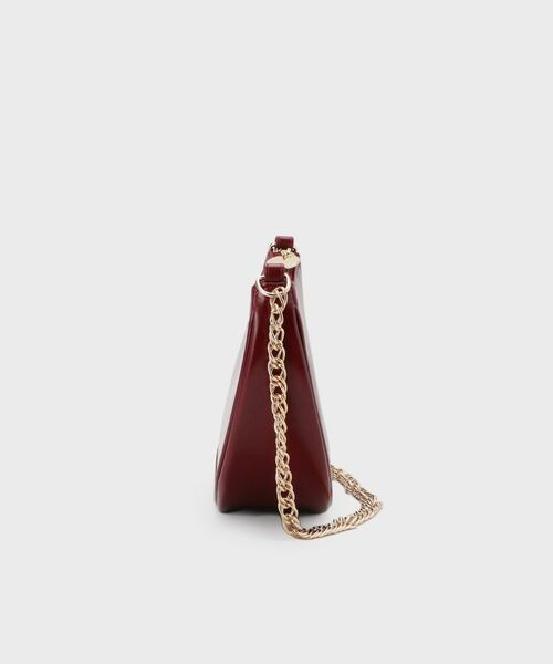 OPAQUE.CLIP / オペーク ドット クリップ ハンドバッグ | 【2WAY】オイル調合皮チェーンハンドルムーンミドルバッグ | 詳細10