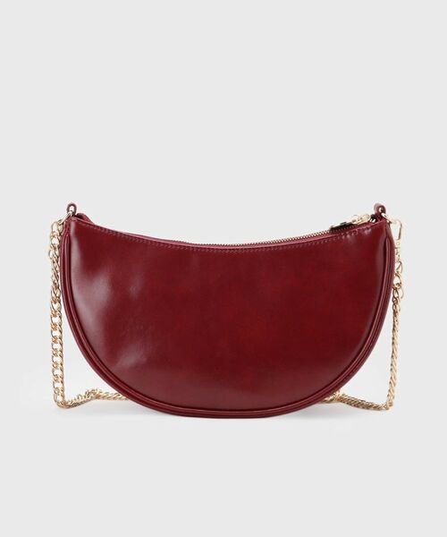 OPAQUE.CLIP / オペーク ドット クリップ ハンドバッグ | 【2WAY】オイル調合皮チェーンハンドルムーンミドルバッグ | 詳細11