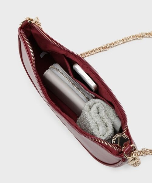 OPAQUE.CLIP / オペーク ドット クリップ ハンドバッグ | 【2WAY】オイル調合皮チェーンハンドルムーンミドルバッグ | 詳細16