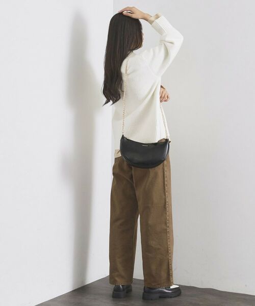 OPAQUE.CLIP / オペーク ドット クリップ ハンドバッグ | 【2WAY】オイル調合皮チェーンハンドルムーンミドルバッグ | 詳細4