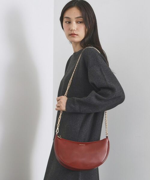 OPAQUE.CLIP / オペーク ドット クリップ ハンドバッグ | 【2WAY】オイル調合皮チェーンハンドルムーンミドルバッグ | 詳細5