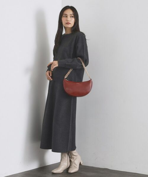 OPAQUE.CLIP / オペーク ドット クリップ ハンドバッグ | 【2WAY】オイル調合皮チェーンハンドルムーンミドルバッグ | 詳細6