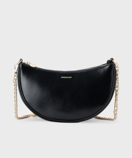 OPAQUE.CLIP / オペーク ドット クリップ ハンドバッグ | 【2WAY】オイル調合皮チェーンハンドルムーンミドルバッグ | 詳細8
