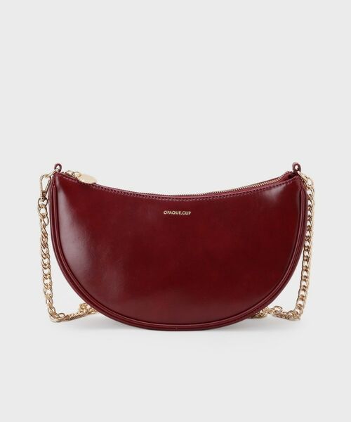 OPAQUE.CLIP / オペーク ドット クリップ ハンドバッグ | 【2WAY】オイル調合皮チェーンハンドルムーンミドルバッグ | 詳細9