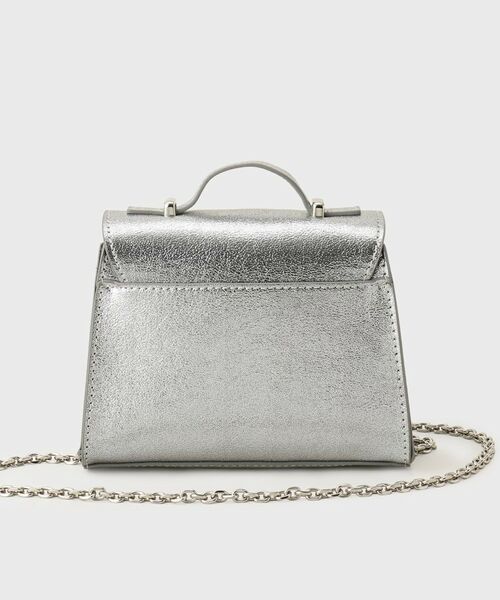 OPAQUE.CLIP / オペーク ドット クリップ ショルダーバッグ | シャイニー合皮スクエアデザインチェーンミニショルダーバッグ | 詳細14