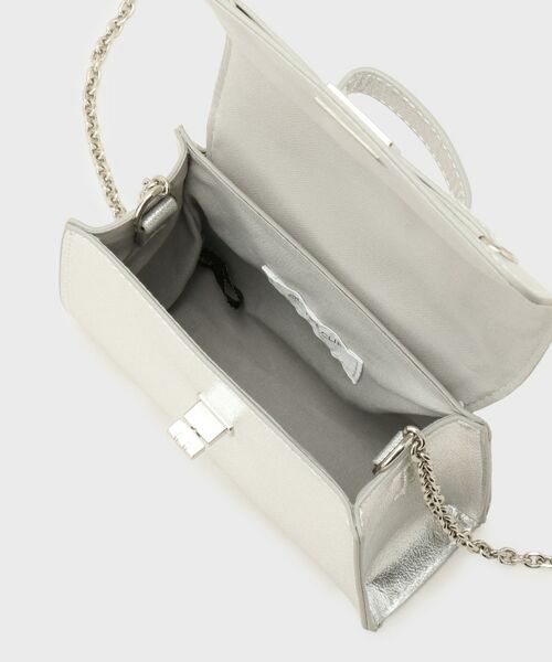 OPAQUE.CLIP / オペーク ドット クリップ ショルダーバッグ | シャイニー合皮スクエアデザインチェーンミニショルダーバッグ | 詳細17