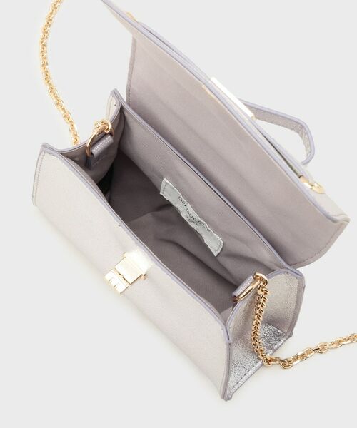 OPAQUE.CLIP / オペーク ドット クリップ ショルダーバッグ | シャイニー合皮スクエアデザインチェーンミニショルダーバッグ | 詳細18