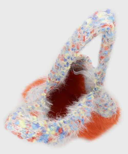 OPAQUE.CLIP / オペーク ドット クリップ トートバッグ | フェザーヤーンマルチカラーニットバッグ | 詳細11