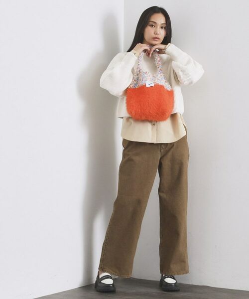 OPAQUE.CLIP / オペーク ドット クリップ トートバッグ | フェザーヤーンマルチカラーニットバッグ | 詳細2