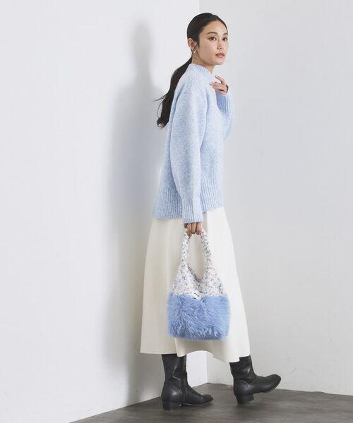 OPAQUE.CLIP / オペーク ドット クリップ トートバッグ | フェザーヤーンマルチカラーニットバッグ | 詳細4