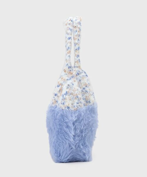 OPAQUE.CLIP / オペーク ドット クリップ トートバッグ | フェザーヤーンマルチカラーニットバッグ | 詳細7