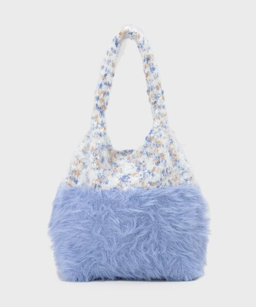 OPAQUE.CLIP / オペーク ドット クリップ トートバッグ | フェザーヤーンマルチカラーニットバッグ | 詳細8