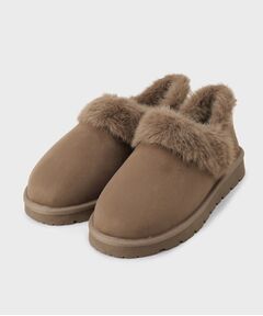 OPAQUE.CLIP / オペーク ドット クリップ フラットシューズ | 【2WAY】フェイクムートンシューズ