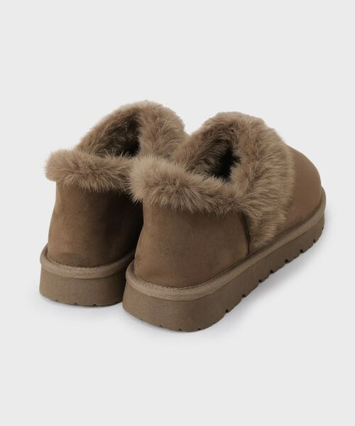 OPAQUE.CLIP / オペーク ドット クリップ フラットシューズ | 【2WAY】フェイクムートンシューズ | 詳細3