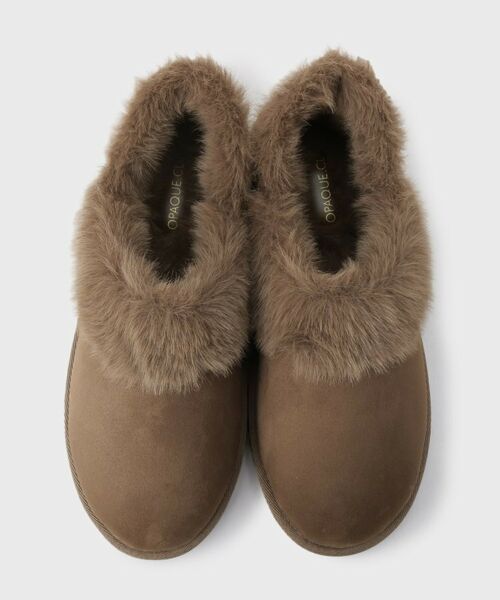 OPAQUE.CLIP / オペーク ドット クリップ フラットシューズ | 【2WAY】フェイクムートンシューズ | 詳細4