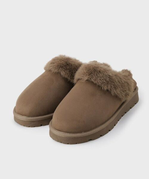 OPAQUE.CLIP / オペーク ドット クリップ フラットシューズ | 【2WAY】フェイクムートンシューズ | 詳細6