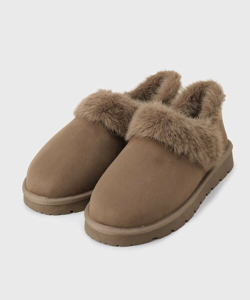 OPAQUE. CLIP/オペーク ドット クリップ 【2WAY】フェイクムートンシューズ ベージュ(852) 02(23.5~24.0cm)