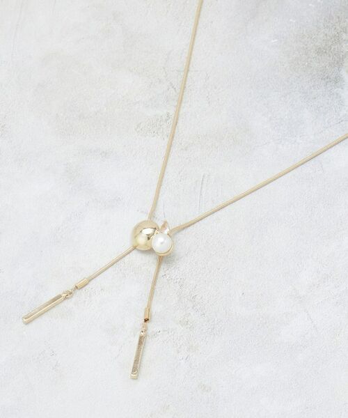 OPAQUE.CLIP / オペーク ドット クリップ ネックレス・ペンダント・チョーカー | パール調ビジュースライドネックレス | 詳細1