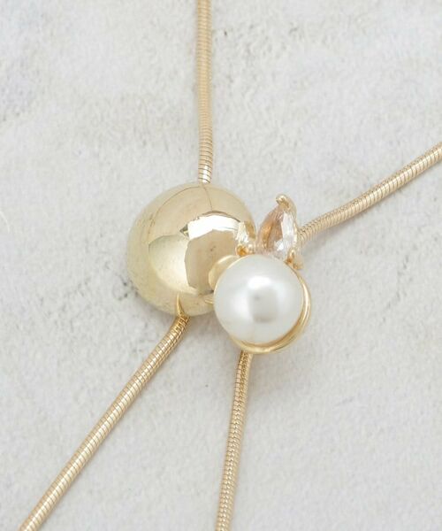 OPAQUE.CLIP / オペーク ドット クリップ ネックレス・ペンダント・チョーカー | パール調ビジュースライドネックレス | 詳細3