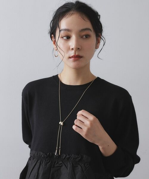 OPAQUE.CLIP / オペーク ドット クリップ ネックレス・ペンダント・チョーカー | パール調ビジュースライドネックレス | 詳細5