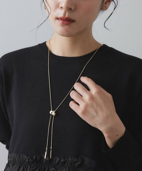 OPAQUE.CLIP / オペーク ドット クリップ ネックレス・ペンダント・チョーカー | パール調ビジュースライドネックレス | 詳細6