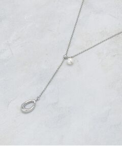 OPAQUE.CLIP / オペーク ドット クリップ ネックレス・ペンダント・チョーカー | 【2WAY】Y字パール調ネックレス