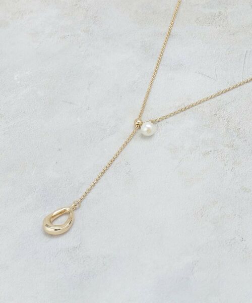 OPAQUE.CLIP / オペーク ドット クリップ ネックレス・ペンダント・チョーカー | 【2WAY】Y字パール調ネックレス | 詳細1