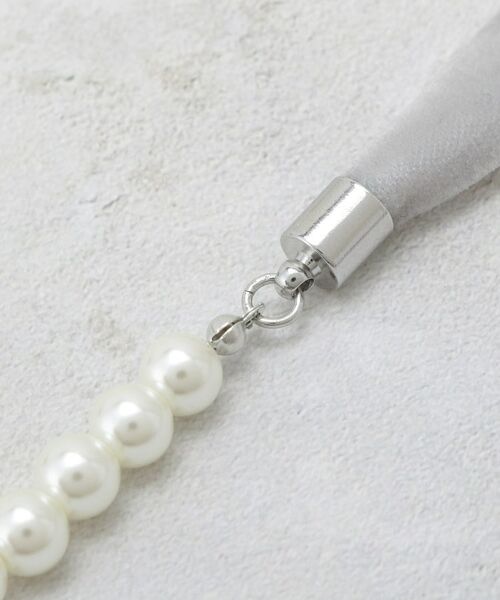 OPAQUE.CLIP / オペーク ドット クリップ ネックレス・ペンダント・チョーカー | パール調ベロアラリエット風ネックレス | 詳細3