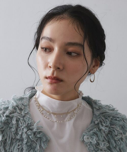 OPAQUE.CLIP / オペーク ドット クリップ ネックレス・ペンダント・チョーカー | 【2SET】2連フェイクパールチェーンネックレス | 詳細8