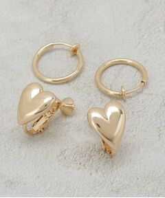 OPAQUE.CLIP / オペーク ドット クリップ ピアス・イヤリング | ハート＆フープイヤリングセット