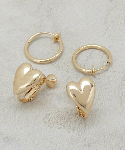 OPAQUE.CLIP / オペーク ドット クリップ ピアス・イヤリング | ハート＆フープイヤリングセット | 詳細1