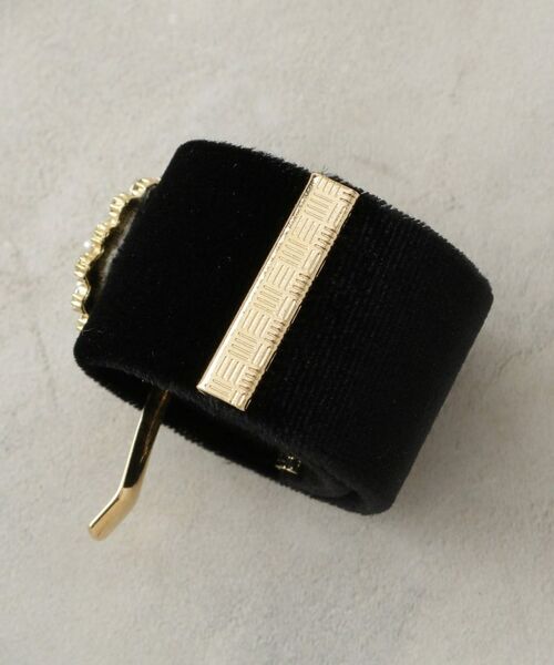 OPAQUE.CLIP / オペーク ドット クリップ ヘアアクセサリー | ビジュー付きベロアカフ | 詳細2