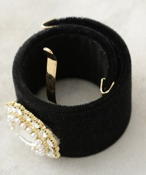 OPAQUE.CLIP / オペーク ドット クリップ ヘアアクセサリー | ビジュー付きベロアカフ | 詳細3