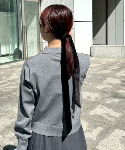 OPAQUE.CLIP / オペーク ドット クリップ ヘアアクセサリー | ベロアリボンポニー | 詳細4
