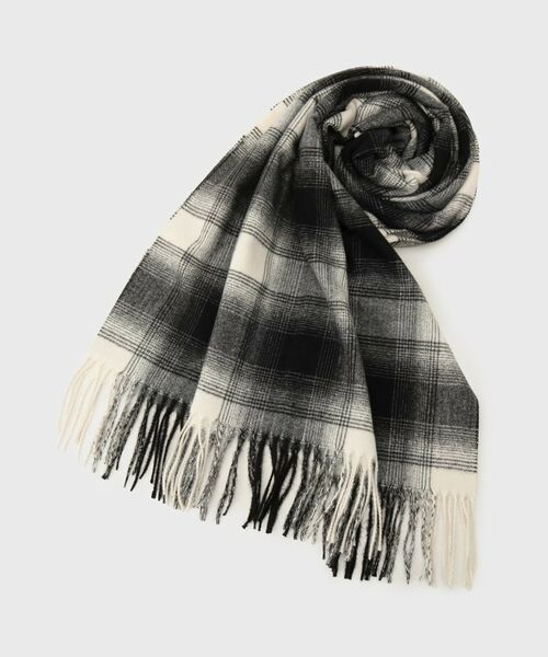 OPAQUE.CLIP / オペーク ドット クリップ マフラー・ショール・スヌード・ストール | オンブレチェック大判ストール | 詳細1